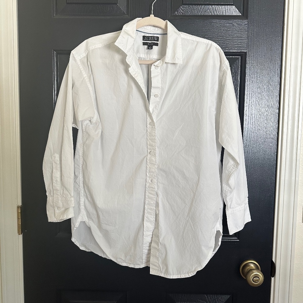 J.Crew White Button Down Shirt